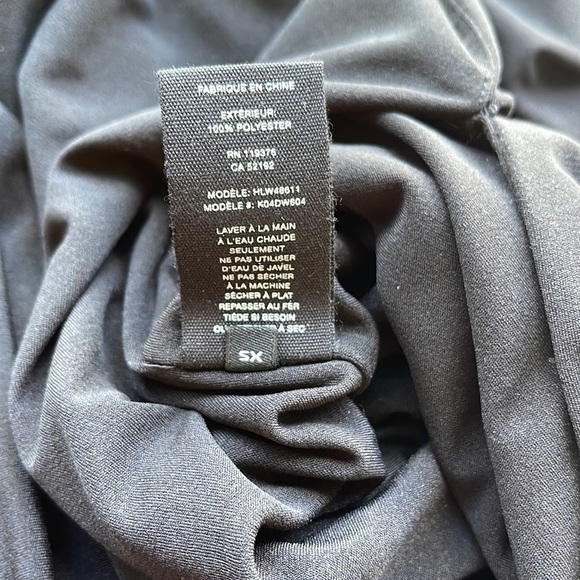 NWT Helmut Lang Women’s Twist Dress In Basalt Black,Side Slit,Size XS - Picture 13 of 14